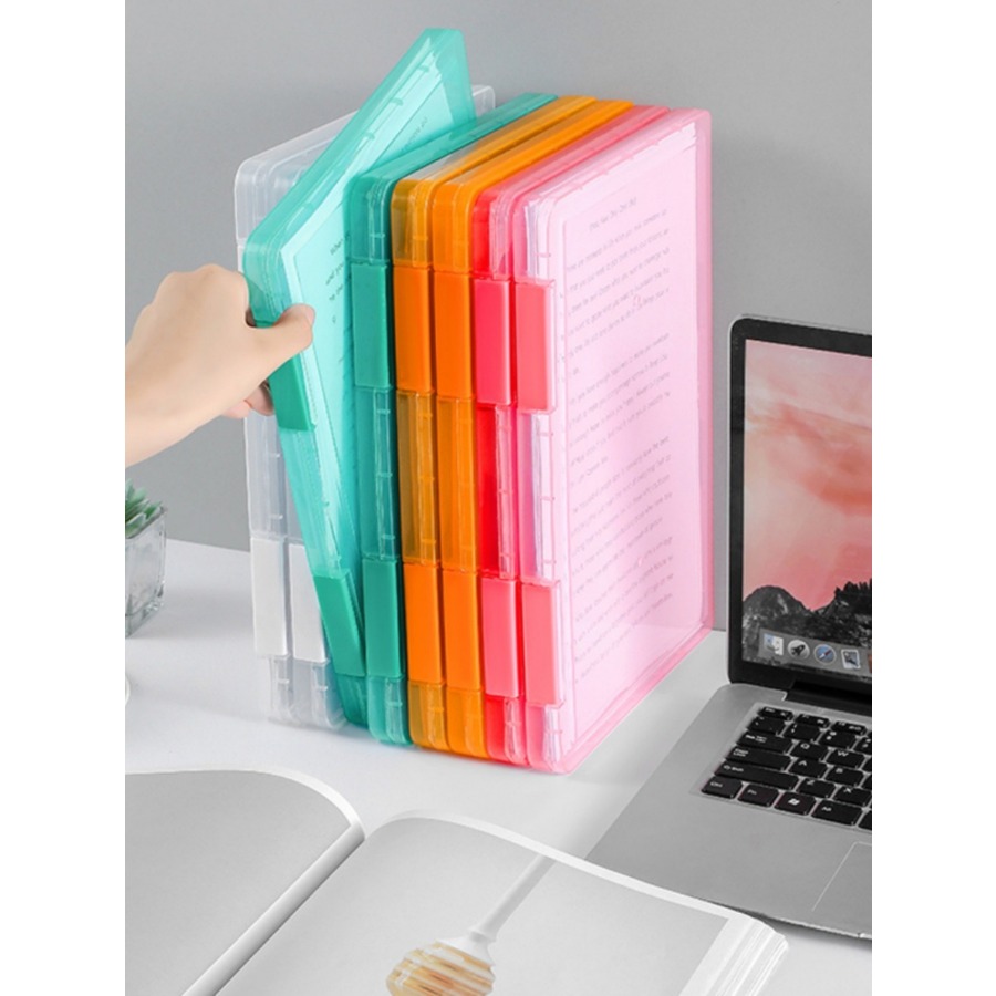 Binder Storage Box - 간단한 A4 데스크탑 문서 상자, A5
