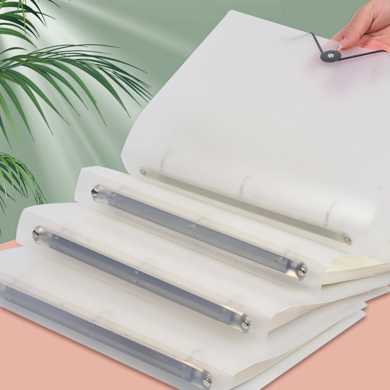 Binder Storage Box - 3Pcs 반투명 투명 A4 루스 리프