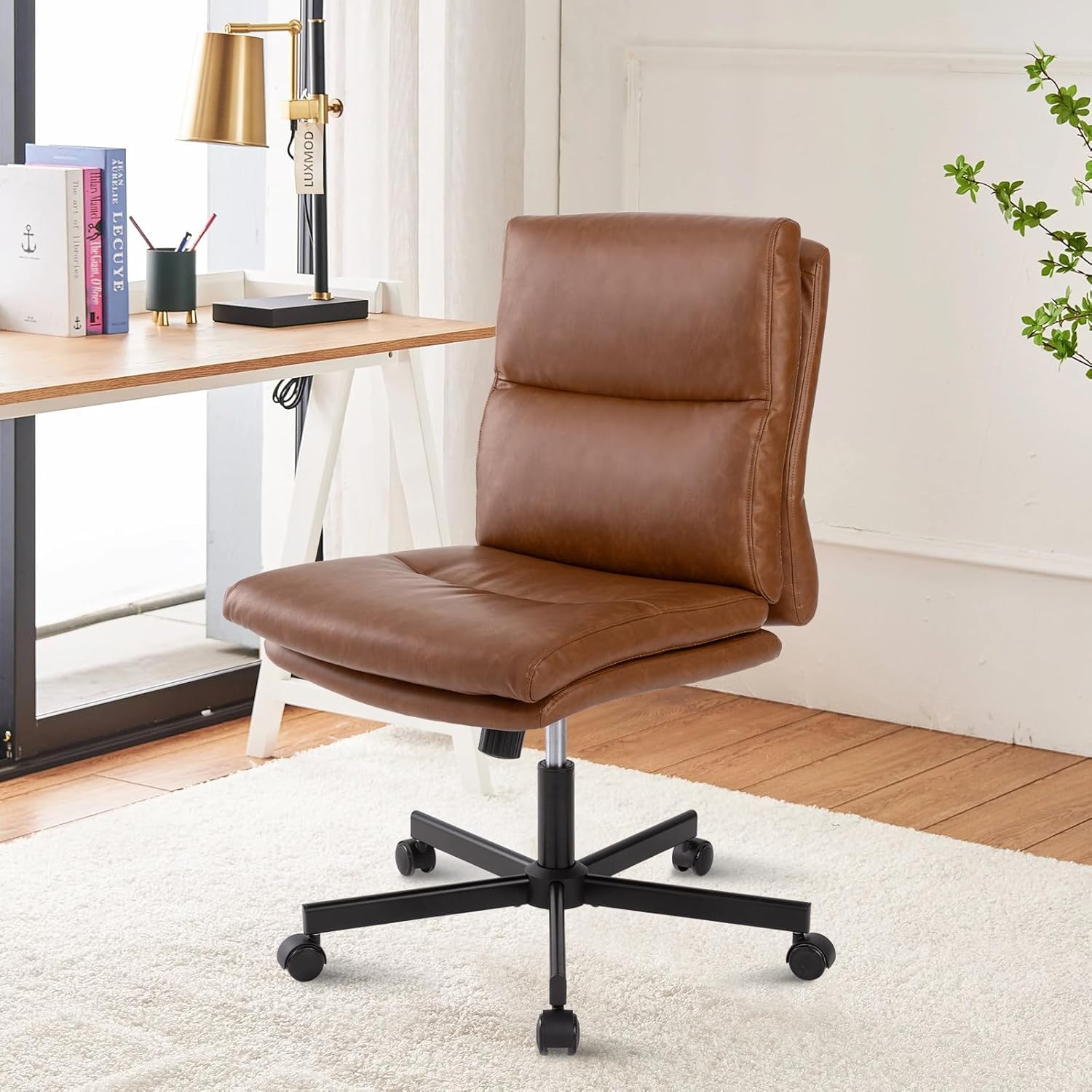 Task Chair Mid Back - 팔걸이 없는 책상 의자, 중간 등받이