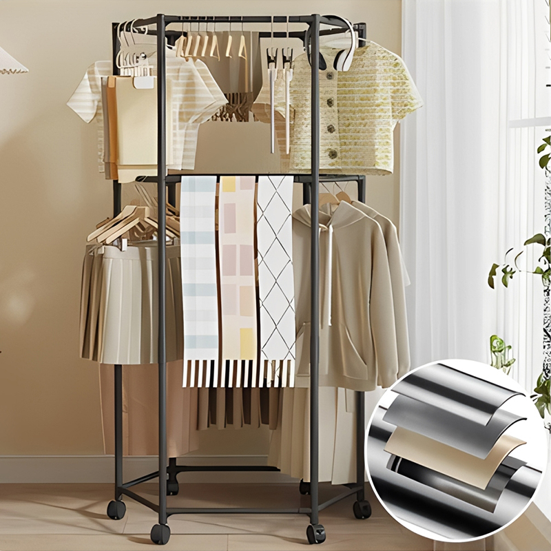 육각 회전식 바닥 옷걸이 기숙사 코트 걸이 스탠드 실내 - Coat Rack Standing 리뷰 및 가격