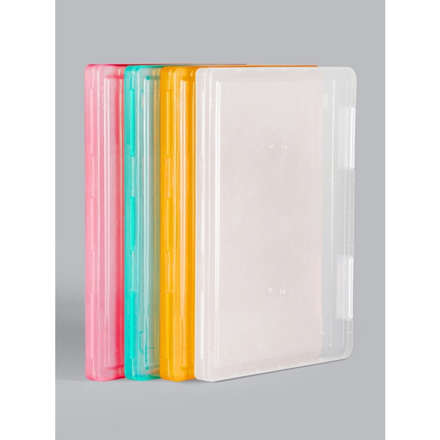 간단한 A4 데스크탑 문서 상자, A5 종이 색상 투명 - Binder Storage Box 리뷰 및 가격