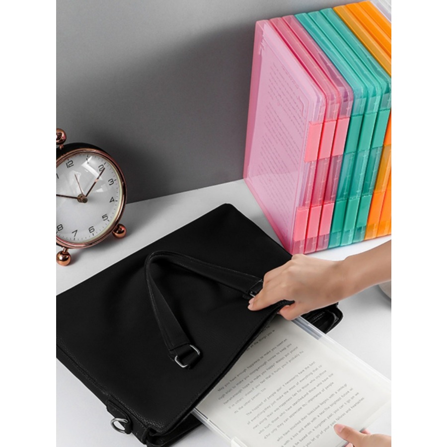 간단한 A4 데스크탑 문서 상자, A5 종이 색상 투명 - Binder Storage Box 리뷰 및 가격