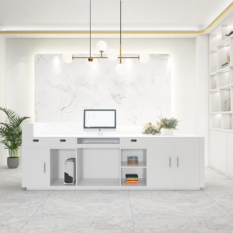 현대적인 미니멀리스트 의류 매장 바 카운터 북유럽풍 창 - Office Furniture Store 리뷰 및 가격