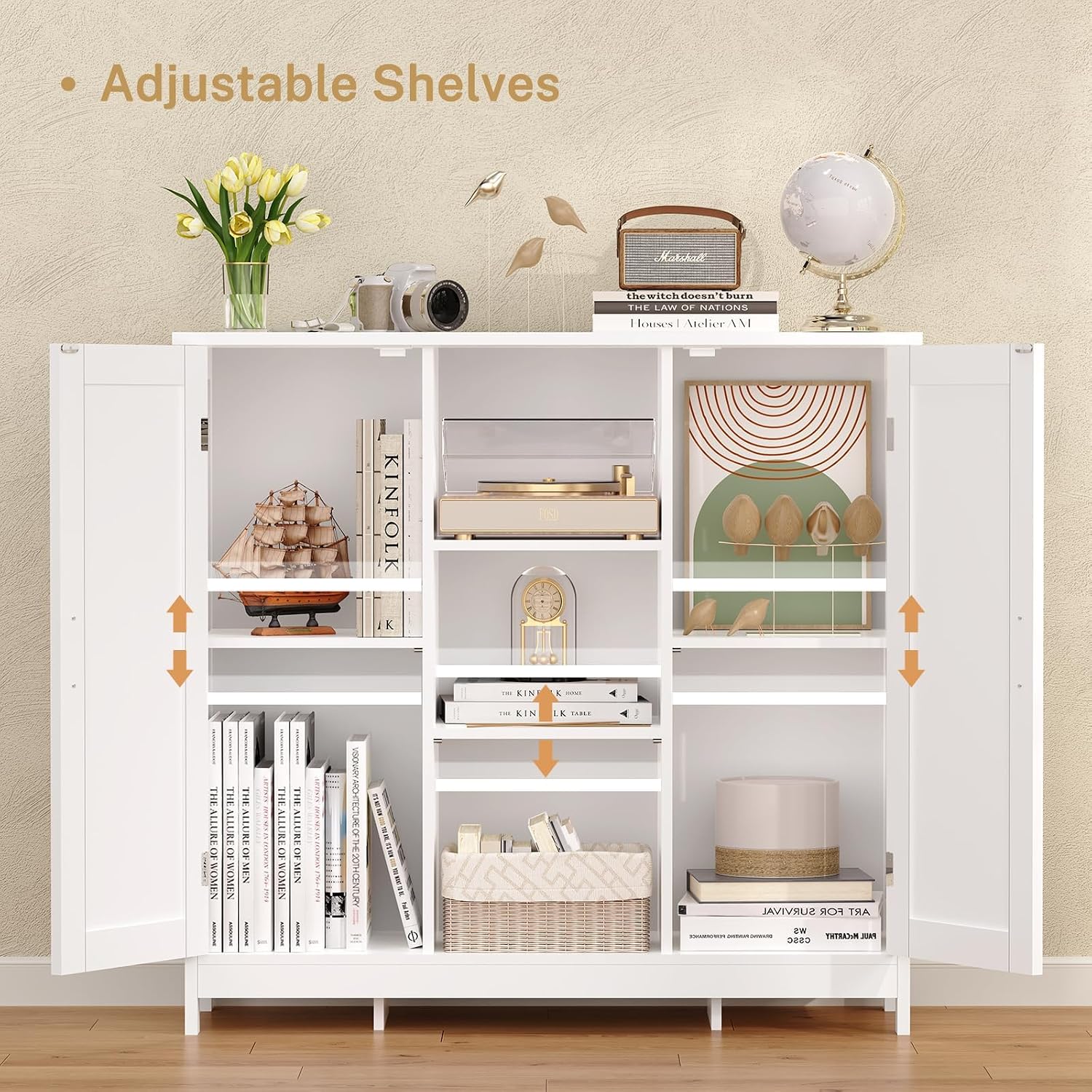 도어가 있는 수납장, 수납 선반, 액센트 사이드보드,  - Credenza Office Storage 리뷰 및 가격