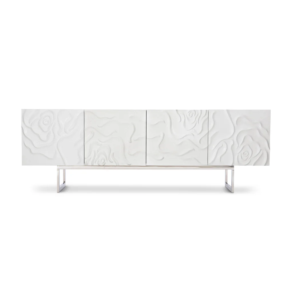 현대적인 거실 가구 화이트 로즈 엠보싱 수납장, 맞춤형 - Credenza Office Storage 리뷰 및 가격