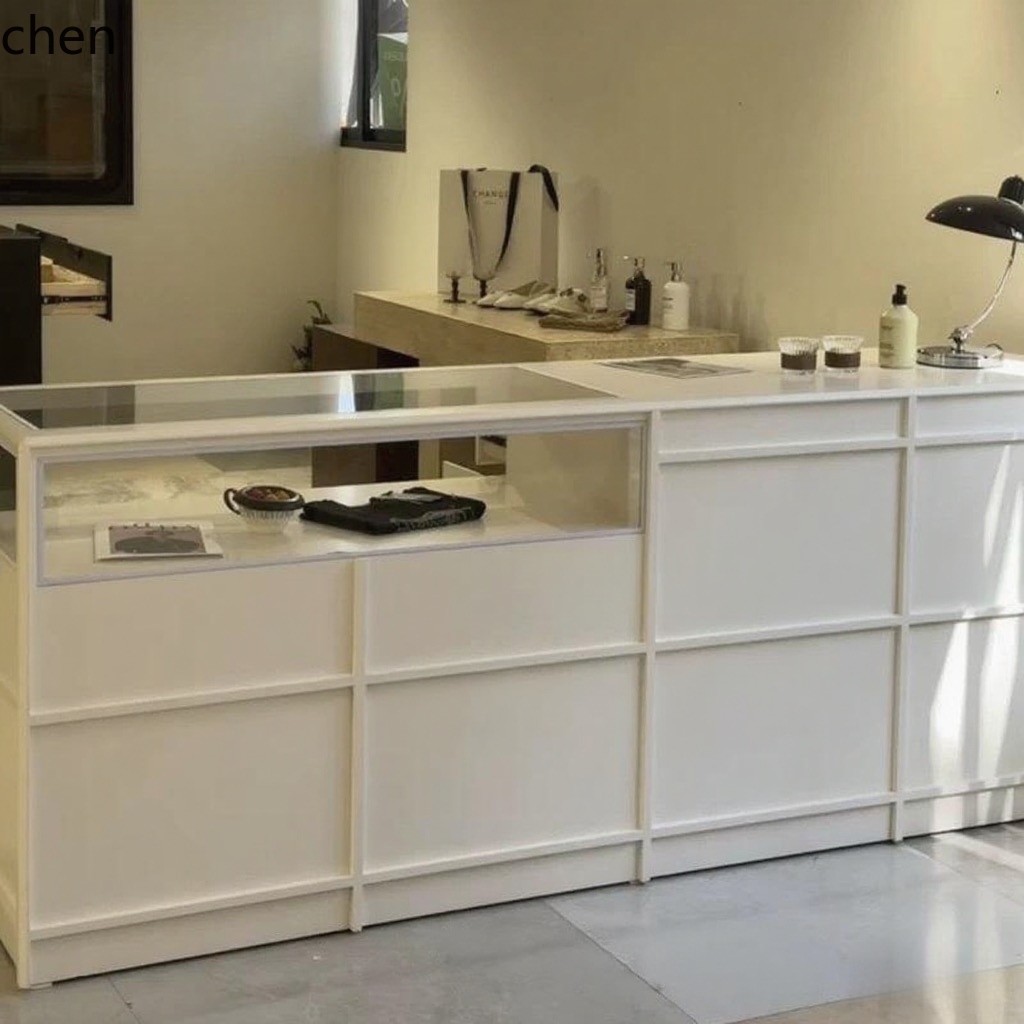 CZ 의류 매장 아일랜드 테이블 샵 래커드 글라스 아일 - Office Furniture Store 리뷰 및 가격