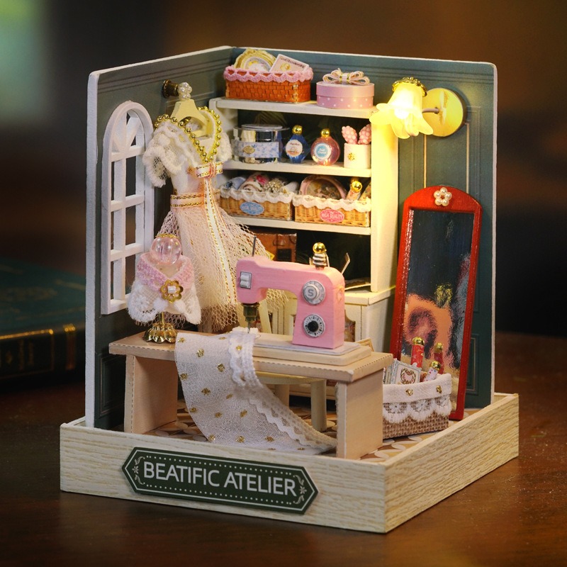 미니 인형의 집 키트 사쿠라 스트리트 카페 국수 가게  - Office Furniture Store 리뷰 및 가격