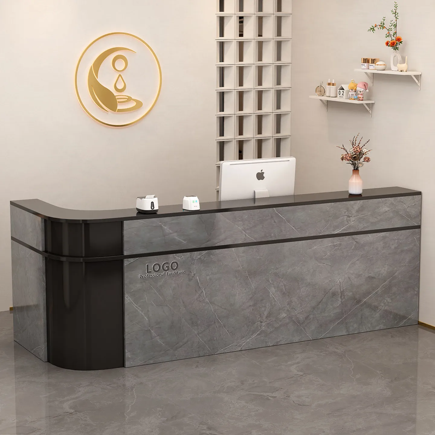 매장 상품 진열대 접수대 비즈니스 홀 테이블 접수대 로 - Office Furniture Store 리뷰 및 가격