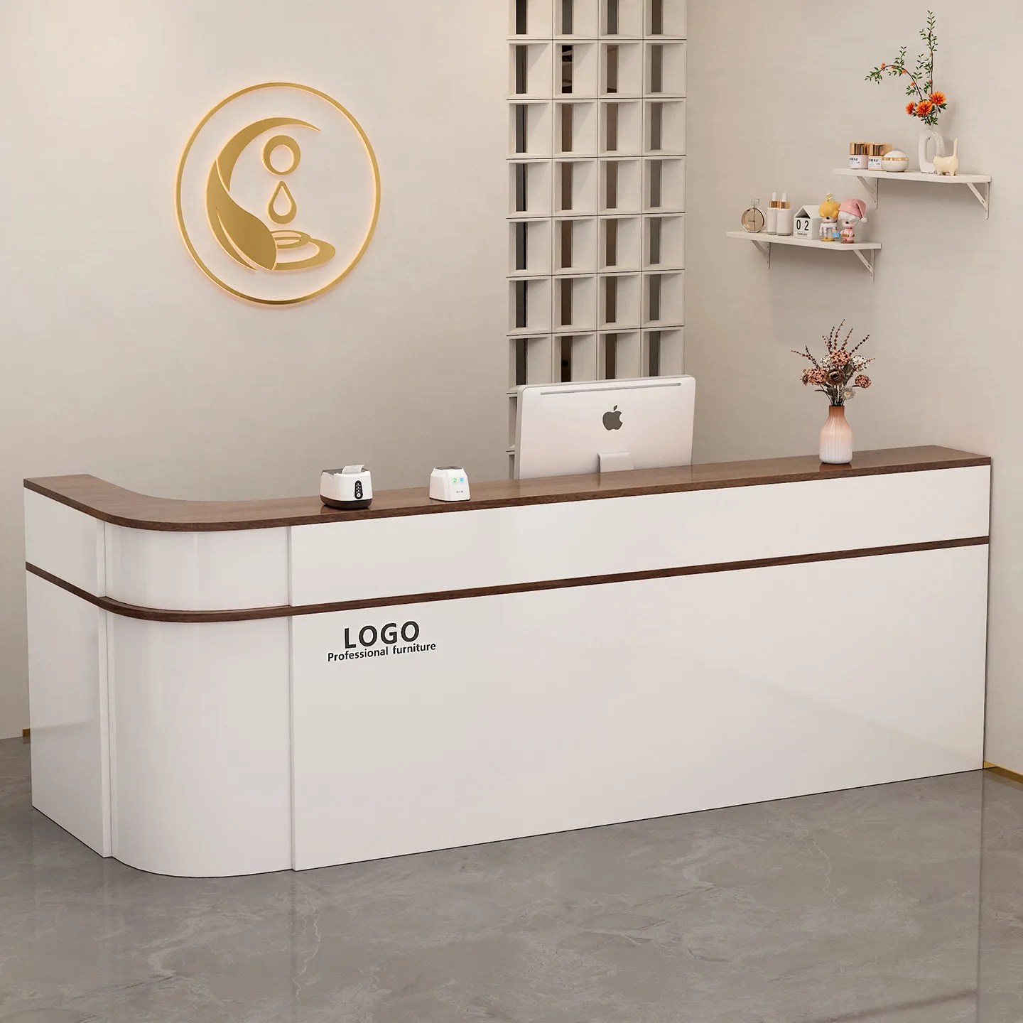 매장 상품 진열대 접수대 비즈니스 홀 테이블 접수대 로 - Office Furniture Store 리뷰 및 가격