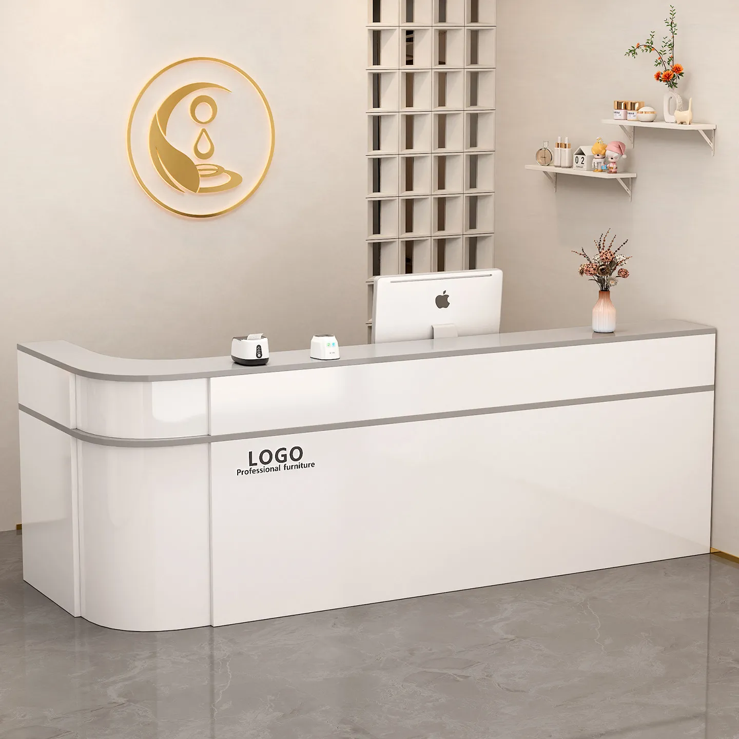 매장 상품 진열대 접수대 비즈니스 홀 테이블 접수대 로 - Office Furniture Store 리뷰 및 가격