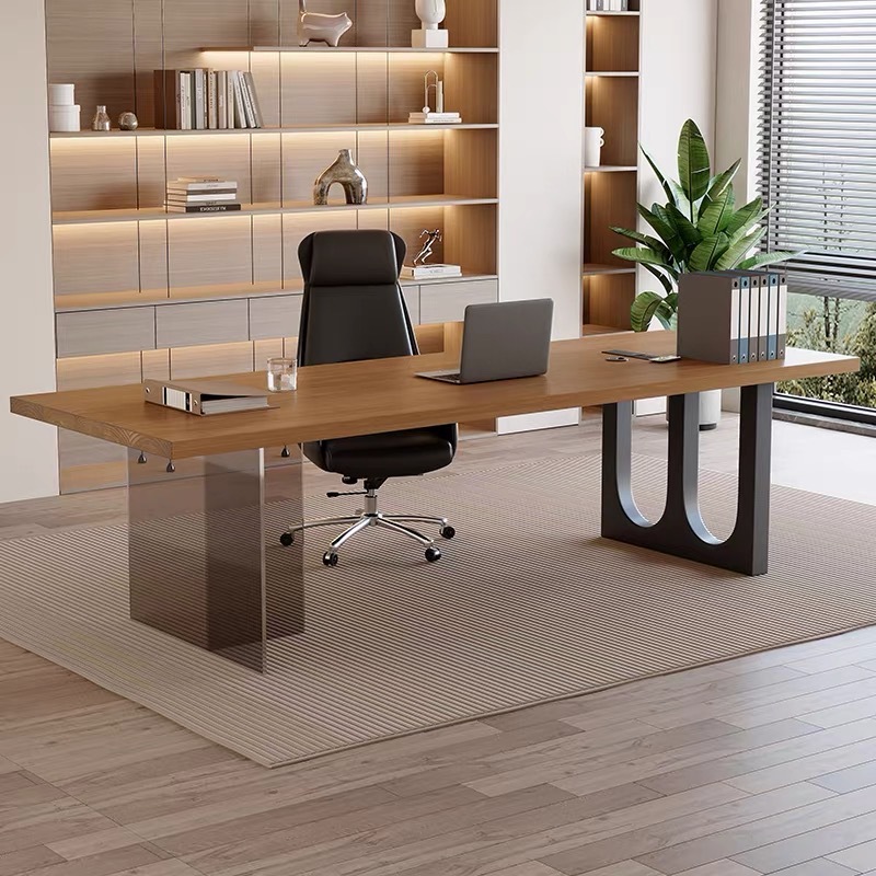 이탈리아 아크릴 플로팅 목재 사무실 책상 현대적인 심플 - Office Furniture Home 리뷰 및 가격