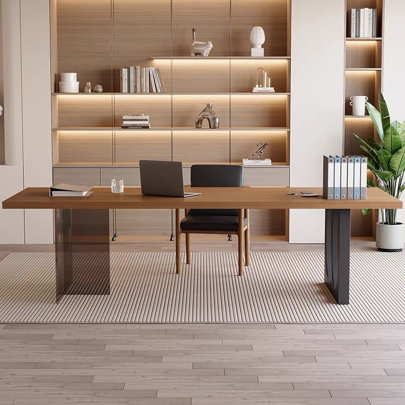 이탈리아 아크릴 플로팅 목재 사무실 책상 현대적인 심플 - Office Furniture Home 리뷰 및 가격