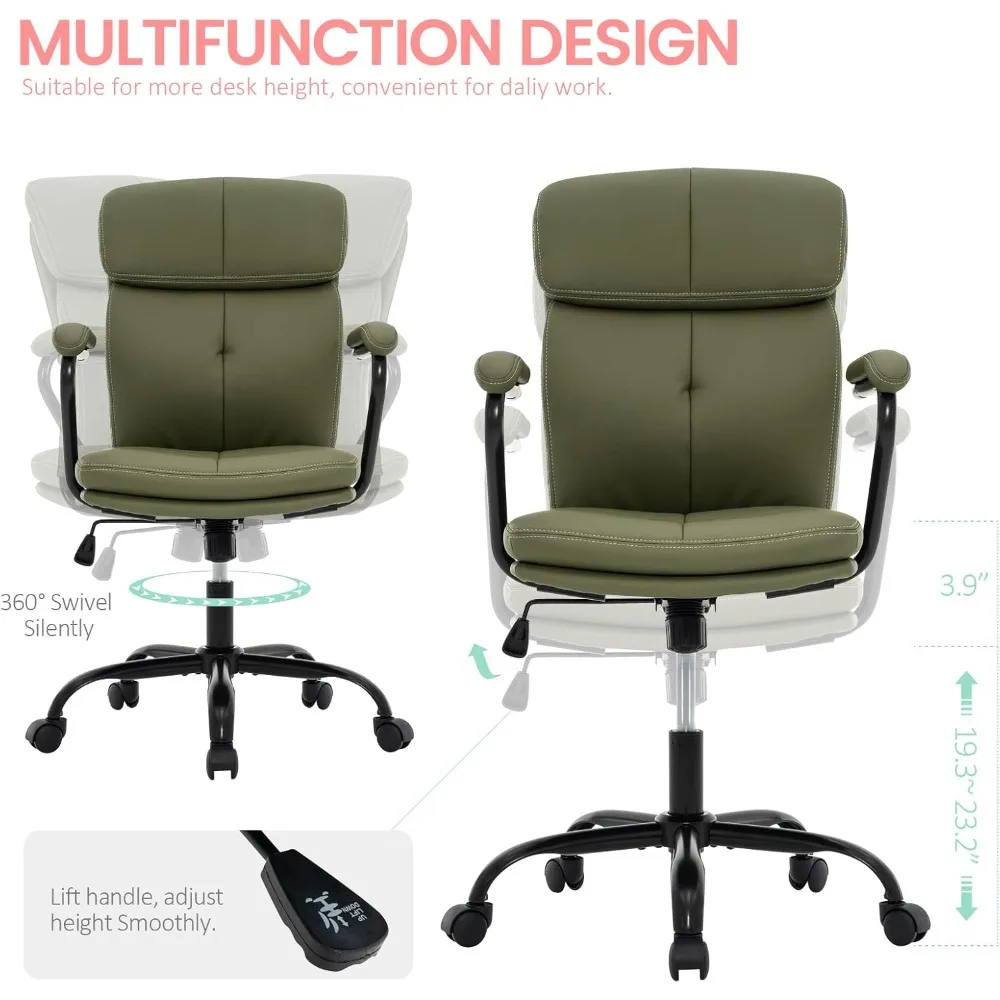조절 가능한 흔들림 방지 회전식 컴퓨터 의자, 홈 오피 - Task Chair Mid Back 리뷰 및 가격