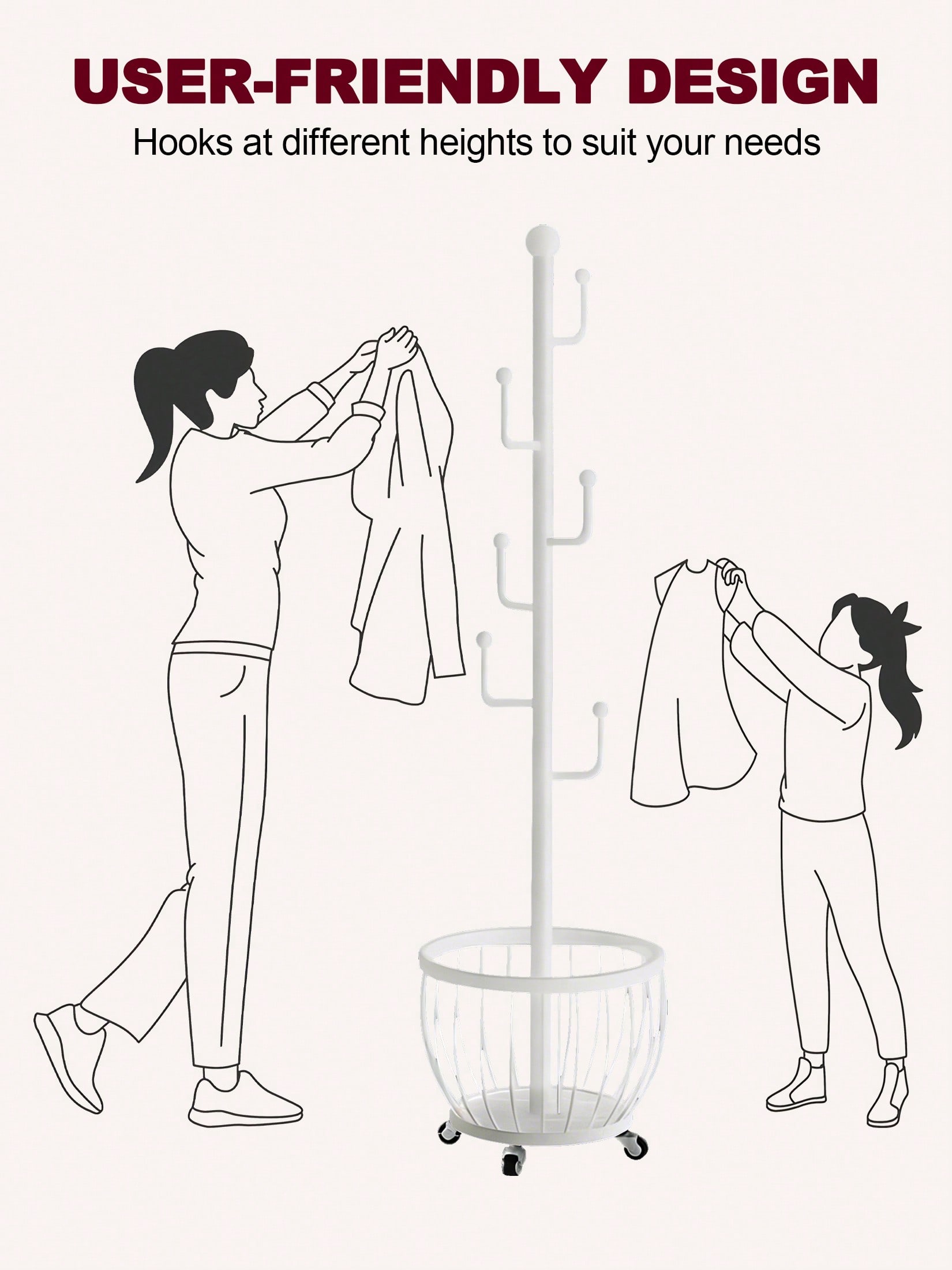 트리형 코트 랙 스탠드, 모던하고 세련된 화이트 메탈  - Coat Rack Standing 리뷰 및 가격