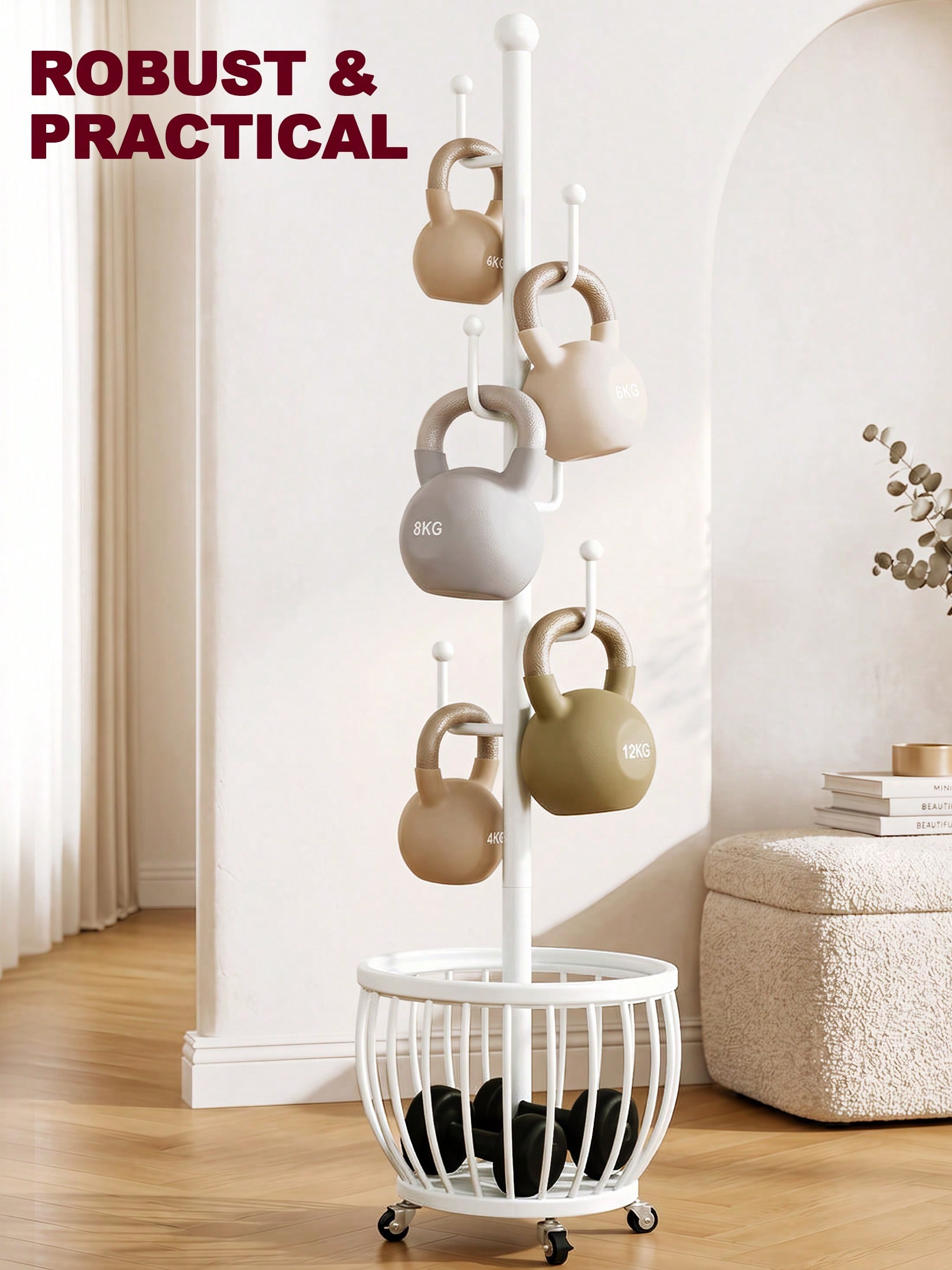 트리형 코트 랙 스탠드, 모던하고 세련된 화이트 메탈  - Coat Rack Standing 리뷰 및 가격