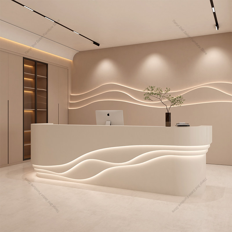 북유럽 크림 스타일 계산대 모던 심플 의류 매장 바 카 - Office Furniture Store 리뷰 및 가격