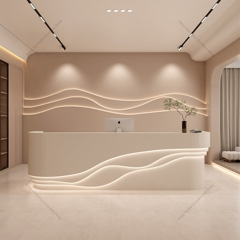 북유럽 크림 스타일 계산대 모던 심플 의류 매장 바 카 - Office Furniture Store 리뷰 및 가격