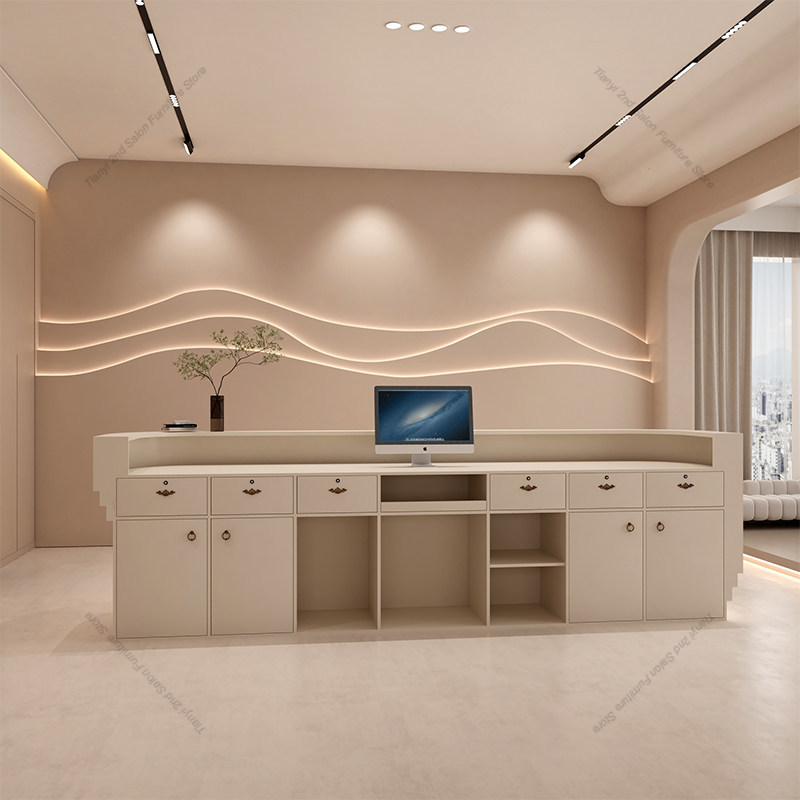 북유럽 크림 스타일 계산대 모던 심플 의류 매장 바 카 - Office Furniture Store 리뷰 및 가격