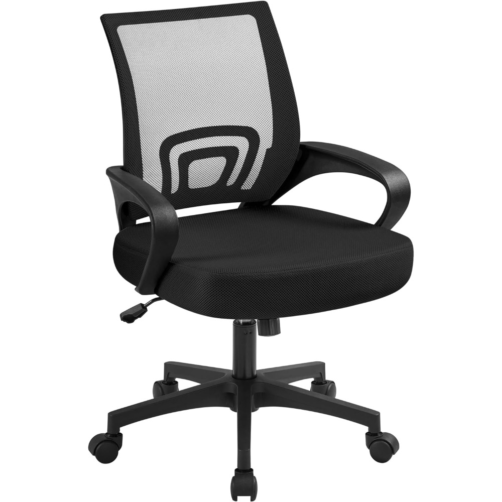 미드백 메쉬 인체공학적 사무용 의자, 요추 지지대와 팔 - Task Chair Mid Back 리뷰 및 가격