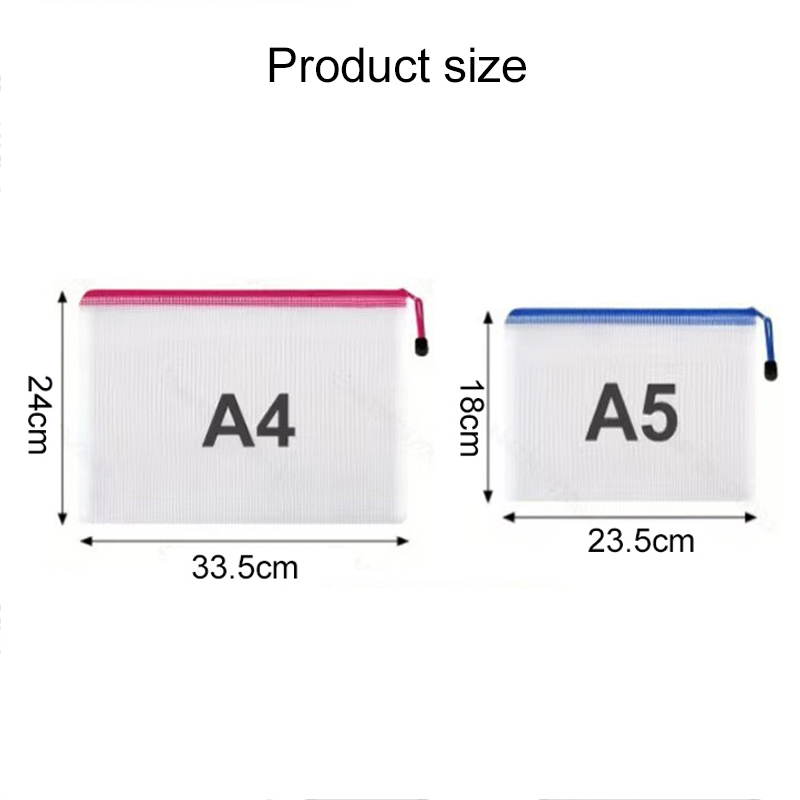 5/20PCS A4/A5 메쉬 지퍼 파우치 가방 학교  - Binder Storage Box 리뷰 및 가격