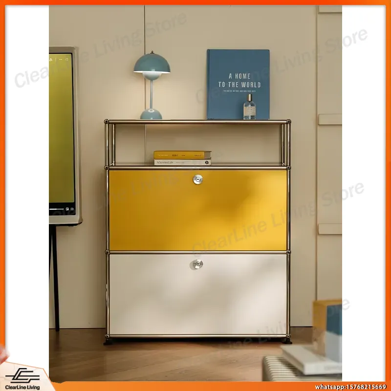 스테인리스 스틸 수납장 금속 사이드보드 침실용 서랍장, - Office Furniture And Equipment 리뷰 및 가격