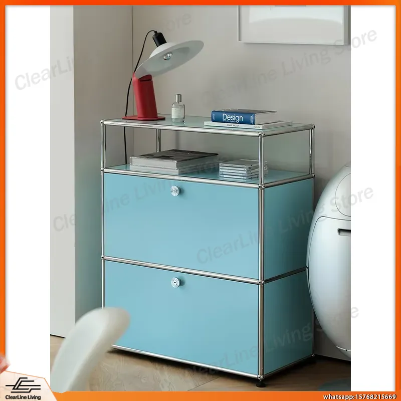스테인리스 스틸 수납장 금속 사이드보드 침실용 서랍장, - Office Furniture And Equipment 리뷰 및 가격