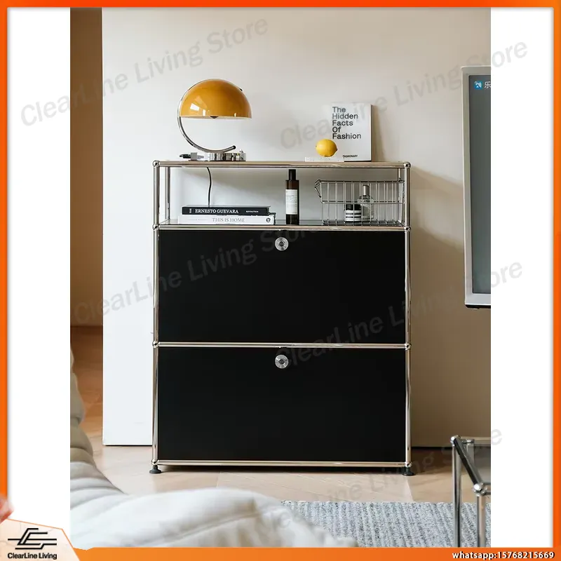 스테인리스 스틸 수납장 금속 사이드보드 침실용 서랍장, - Office Furniture And Equipment 리뷰 및 가격