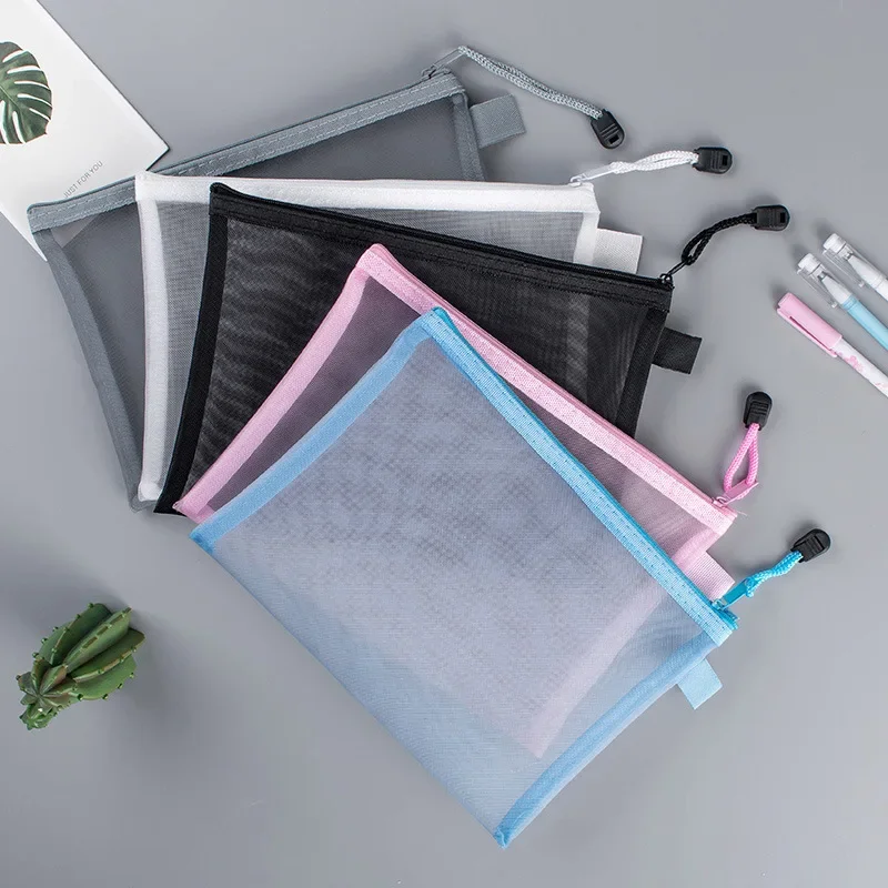 1Pcs A4/A5/A6 메쉬 지퍼 주머니 지우기 문서 - Binder Storage Box 리뷰 및 가격