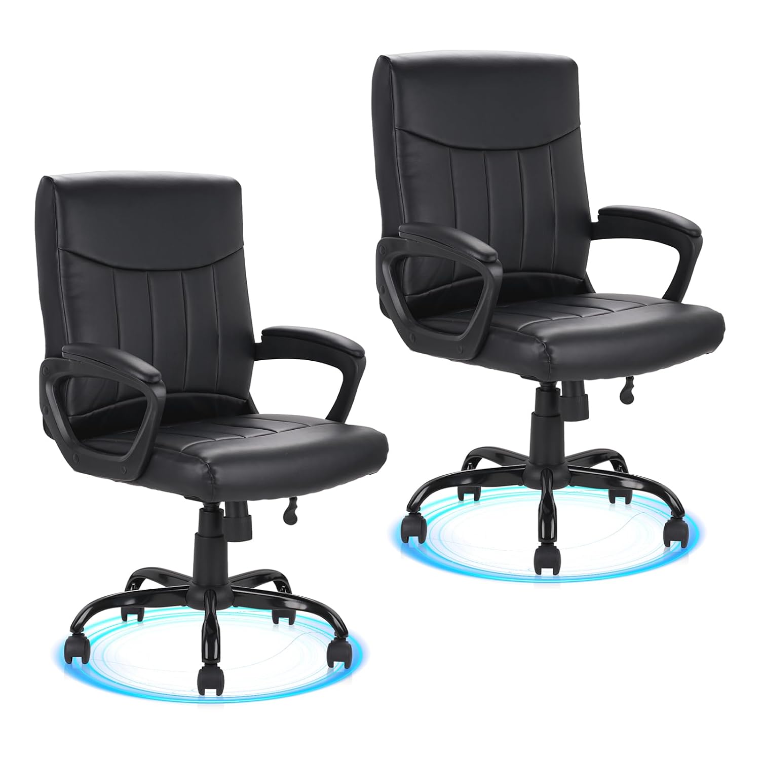 가죽 사무용 의자, 인체공학적 중간 등받이 회전식 롤링 - Task Chair Mid Back 리뷰 및 가격