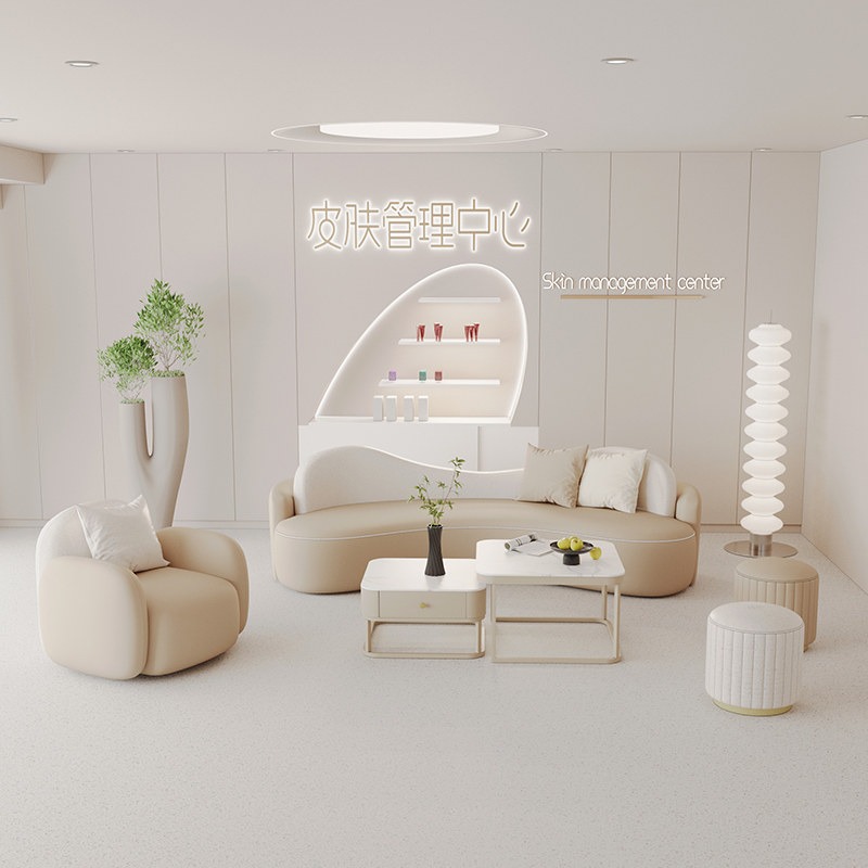 북유럽 크림 스타일 뷰티 살롱 리셉션 소파 현대 호텔  - Office Furniture Store 리뷰 및 가격