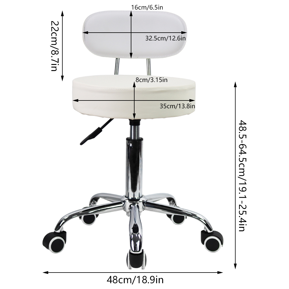 CANBOUN PU 가죽 롤링 스툴(중간 뒤 높이 조절 - Task Chair Mid Back 리뷰 및 가격